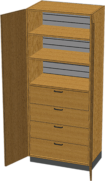 PHS Chiropractic Stor-Edge Stationary Cabinet SC-014