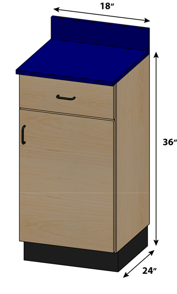 PHS Chiropractic Stor-Edge Medical Base Cabinet-002-1D