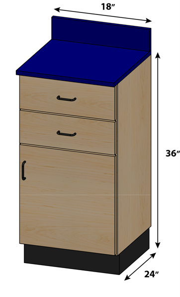 PHS Chiropractic Stor-Edge Medical Base Cabinet-002-2D