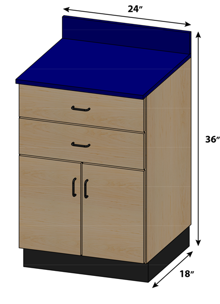 PHS Chiropractic Stor-Edge Medical Base Cabinet-003-2D