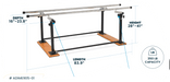 Viva Comford Folding Parallel Bars 905-01 - DENTAMED USA