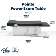 Viva Comfort Pointe Power Exam Table 996-10-Black/Blue - DENTAMED USA