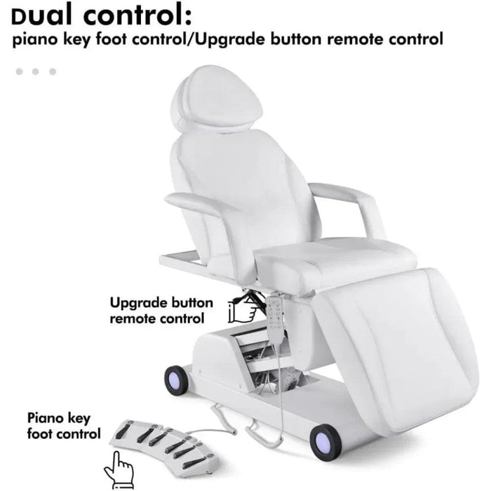 Facial Bed for Esthetician 110V Removable Massage Table Led Light Beauty 4 - DENTAMED USA