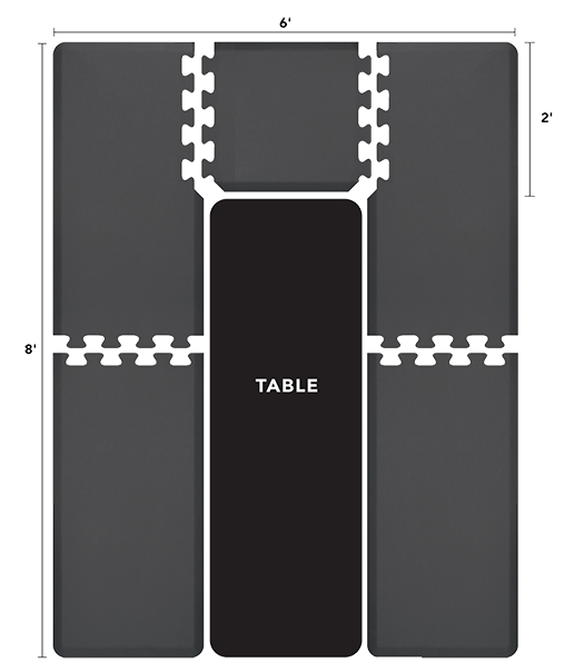 PHS Chiropractic Smart Step Puzzle Runner Mat