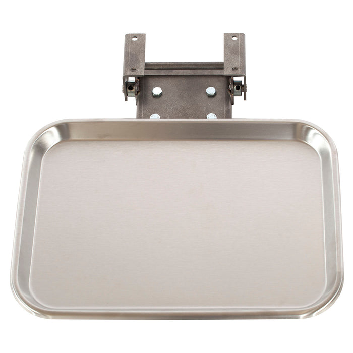 UMF Medical Supply Tray, Fold-Away, Stainless Steel for 8678, 13.5 W x 10 L x .75 D/34.3cm W x 25.4cm L x 1.9cmH (Drop Ship Only)