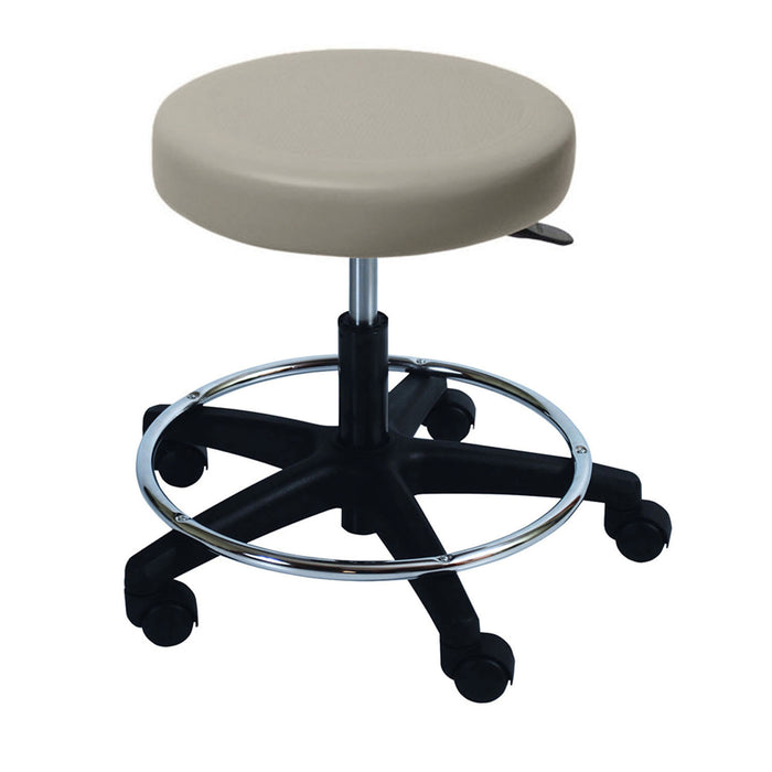 UMF Medical Ultra Comfort Stool with Foot Ring, Air Spring Height Adjustment with Soft Rubber Casters, Seamless Upholstery with PreFixx Protective Finish for Infection Prevention, Available in 16 Colors (Drop Ship Only)