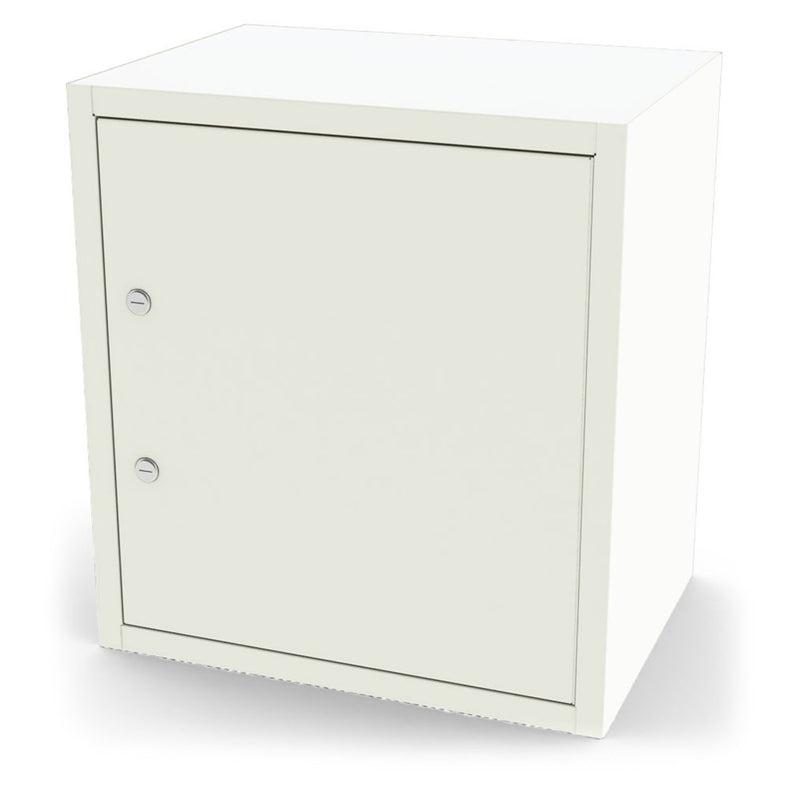 UMF Medical Narcotic Shelf, 7785, Steel with Five (5) Adjustable Steel Shelves, Single Door, Double Lock,(keyed differently) 18.625 W (47.3cm) x 20.25 H (51.4cm) x 13.625 D (34.6cm), Quiet White (Drop Ship Only)