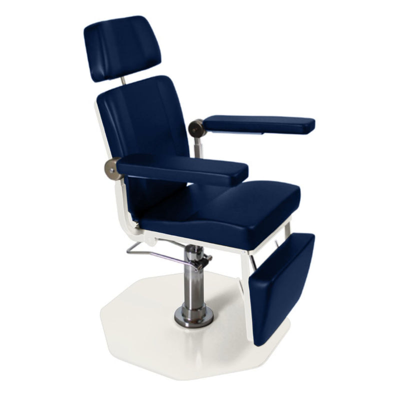 UMF Medical Phlebotomy Chair, 8612, Height Adjustable with Seamless Upholstery, Foot Operated Pump, 250 lb, Cushioned Leg Rest, Available in 8 Colors (Drop Ship Only)
