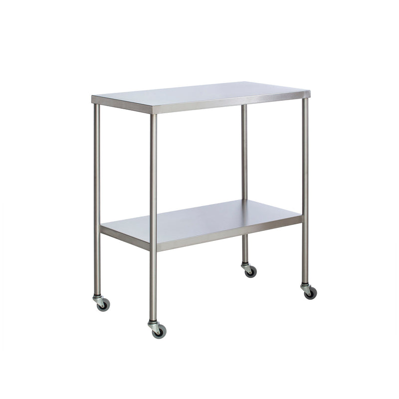 UMF Medical Instrument Table with Shelf, Stainless Steel, 20 x 36" (Drop Ship Only)"