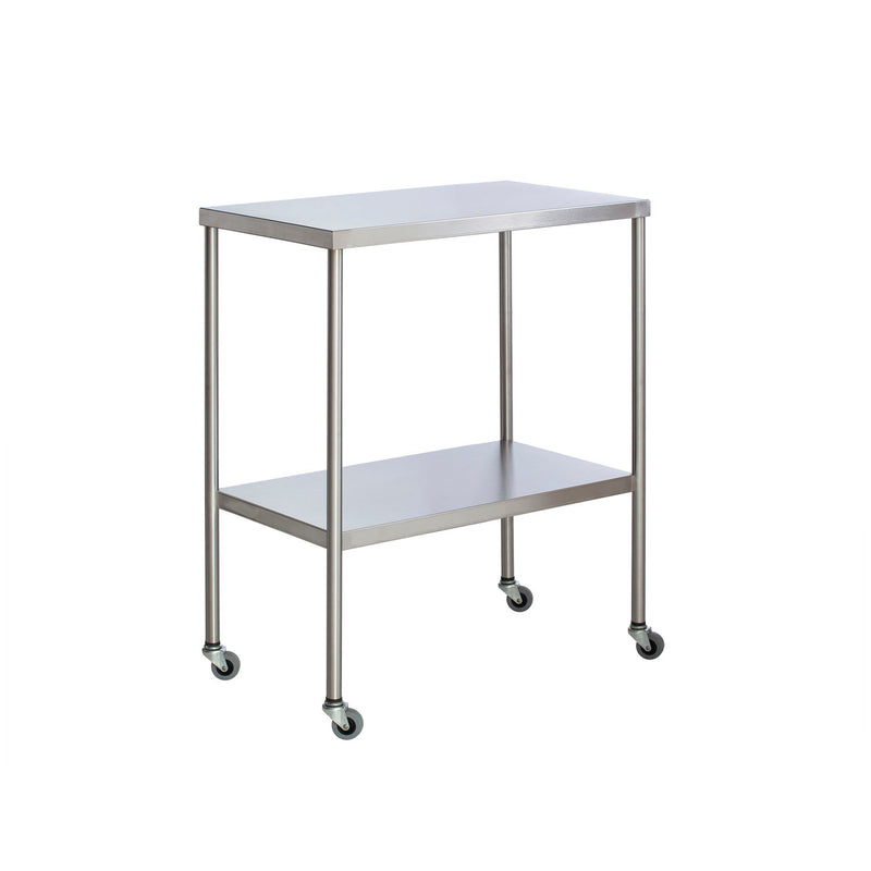 UMF Medical Instrument Table with Shelf, Stainless Steel, 16 x 30" (Drop Ship Only)"