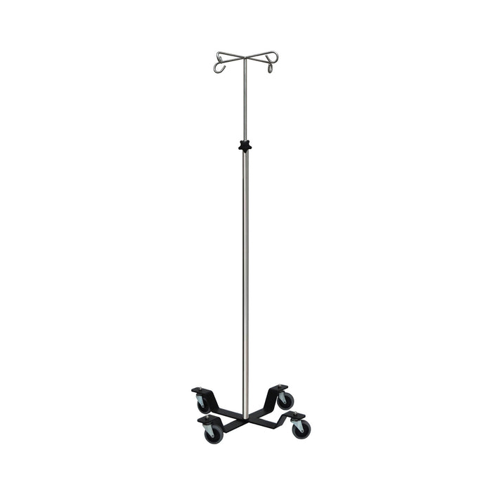 UMF Medical I.V. Pole, Infusion Pump, 4-Hook, Stainless Steel (Drop Ship Only)