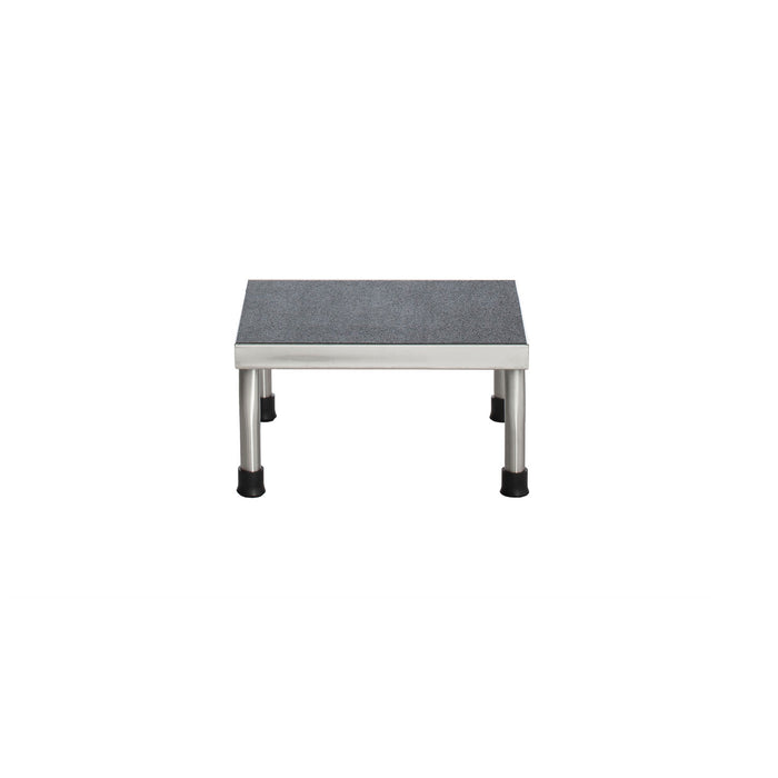 UMF Medical Step Stool, 1-Step, Stainless Steel, 14W x 7 5/8"H x 10"D (Drop Ship Only)"