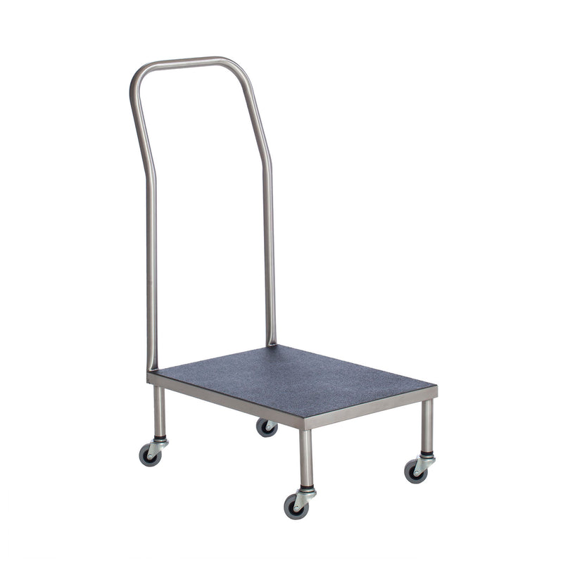 UMF Medical Foot Stool, Transport Cart, Stainless Steel, 20 3/8W x 10"H x 13.25"D (Drop Ship Only)"