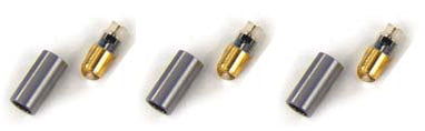 Vector LED Diode 6 pin UPGRADE Kit 3 pack (3 diode bulbs & 3 caps) — VKLE-05