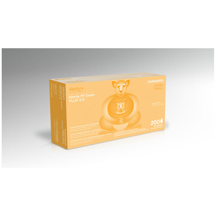 VENTYV NITRILE POWDER FREE EXAM GLOVE PLUS 5.0 (KANGAROO)