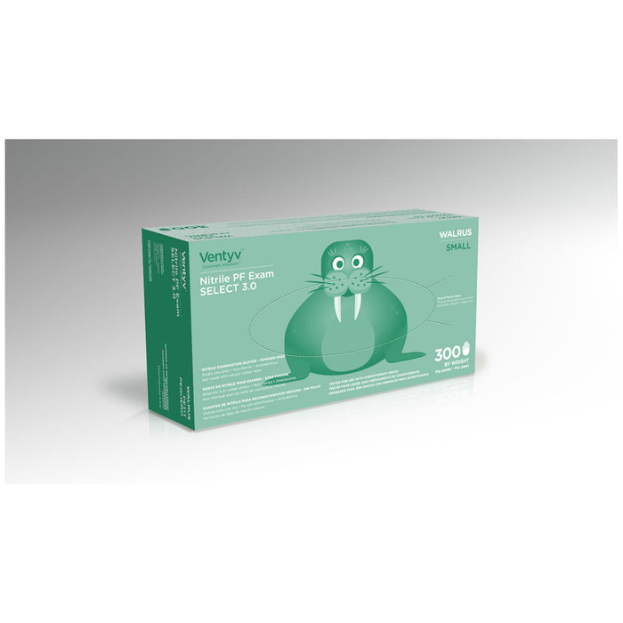 VENTYV NITRILE POWDER FREE EXAM GLOVE SELECT 3.0 (WALRUS)