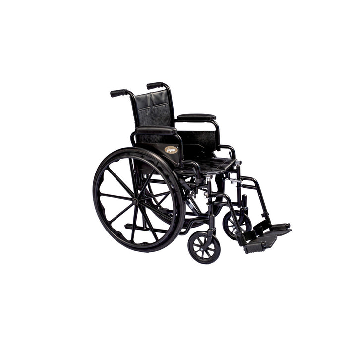 Drive Medical Pro Basics K1 Lightweight Wheelchair with 16" x 16" Seat — WC11616DS