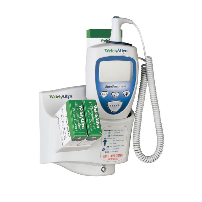 Hillrom Model 692 Electronic Thermometer, Wall Mount, Security System, ID Location Field, Rectal Probe, Rectal Probe Well, 3-Year Limited Warranty