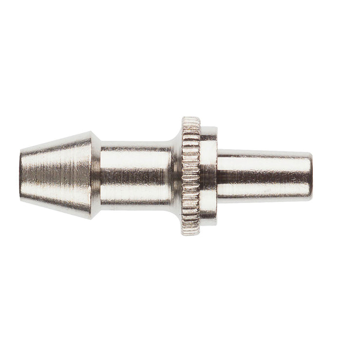 Hillrom Metal Male Luer Slip Connector, Barbed End, 10/pk