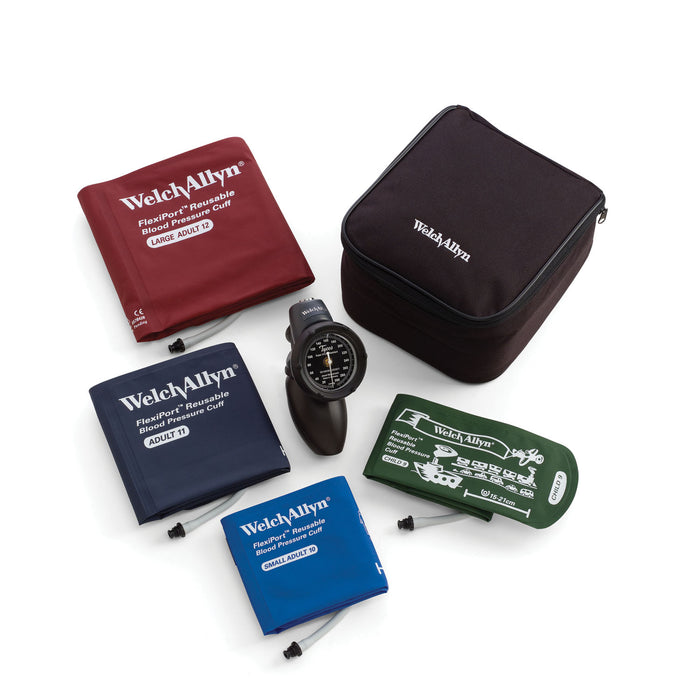 Hillrom Family Practice Kit & Case, Includes Child Print Cuff, Adult & Large Adult, Latex Free (LF)