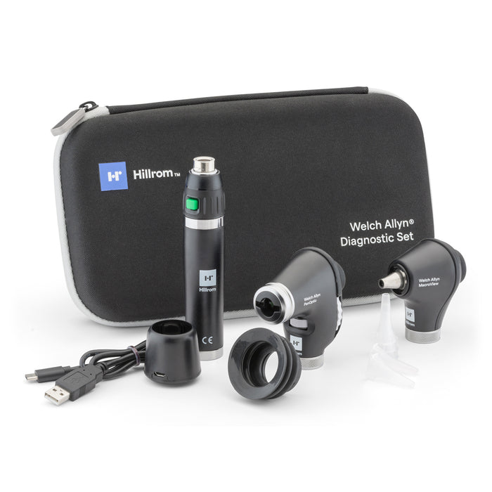 Hillrom Diagnostic Set with PanOptic Ophthalmoscope and MacroView Otoscope, Lithium-Ion (Hazmat Fees Apply, cannot ship via Air or to AK, GU, HI, MP, PR, VI)