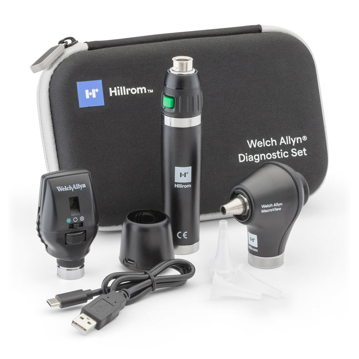 Hillrom Diagnostic Set, Macroview Otoscope, 117 LED, Lithium-Ion (Hazmat Fees Apply, cannot ship via Air or to AK, GU, HI, MP, PR, VI)