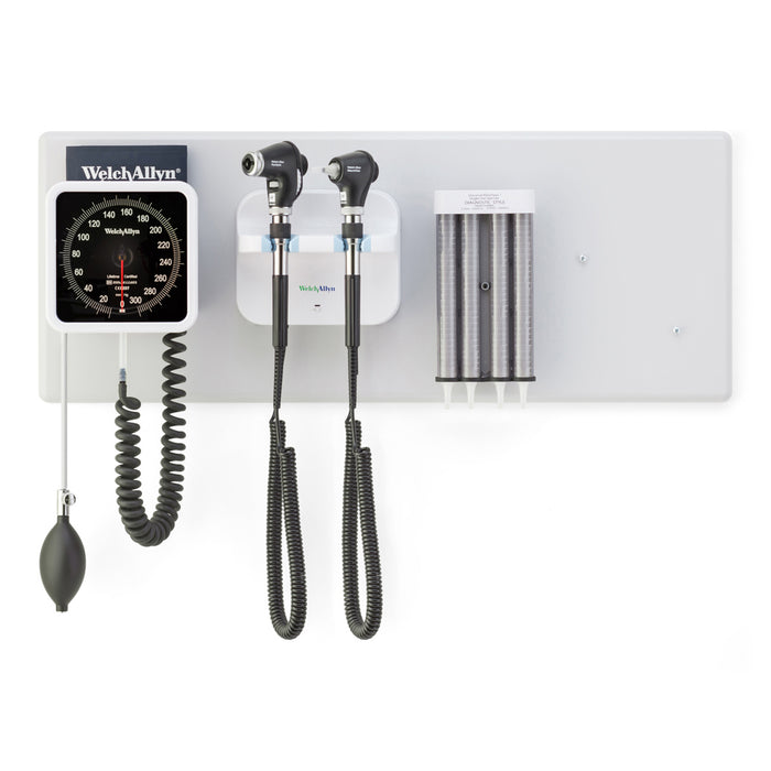 Hillrom GS777 Integrated Wall System, PanOptic Ophthalmoscope, Macroview Otoscope, with BP