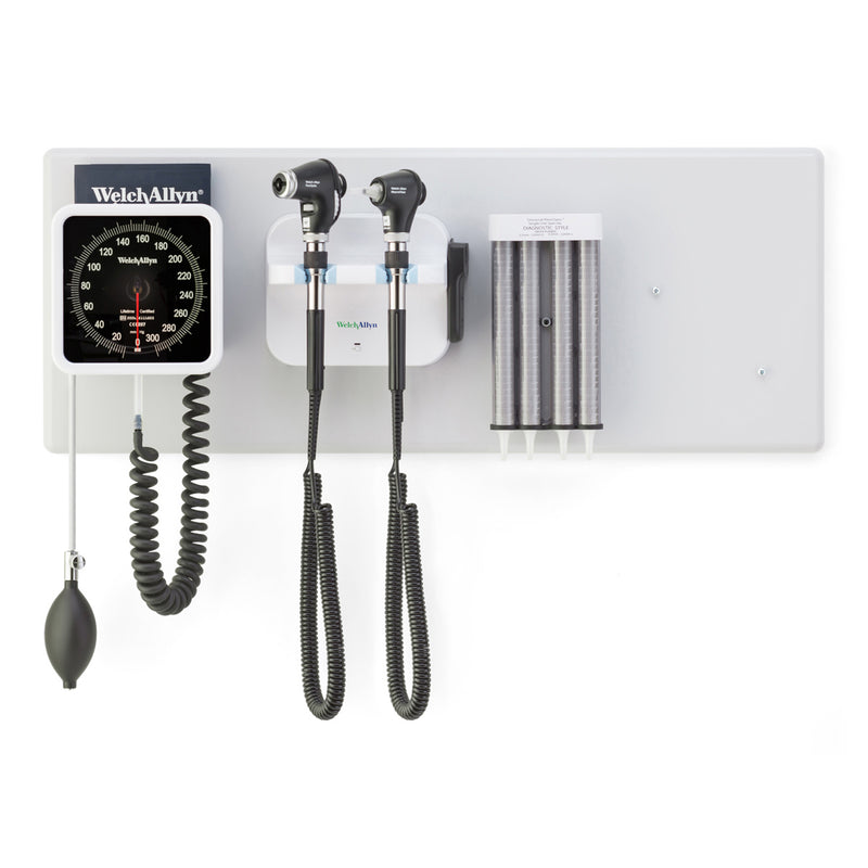Hillrom GS777 Integrated Wall System, PanOptic Ophthalmoscope, Macroview Otoscope, iExaminer, with BP