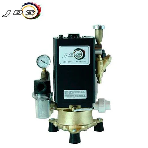 JDS Dental Vacuum Pump JVBS10S 1.0 HP 2 Users Dual Voltage W/ Air Water Separator - Dentamed USA