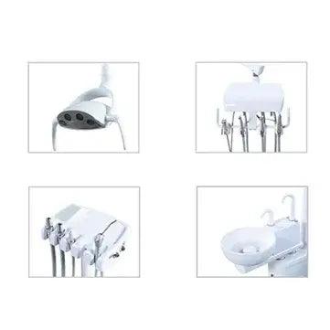 ADS DENTAL AJ16 Beyond 300 Continental Dental Operatory Package showing dental tools and equipment setup in a clinical environment.