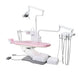 ADS DENTAL Pediatric Bench Operatory Package with dental chair, cuspidor, and accessories for pediatric dental treatment.