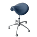 ADS Dental D4 Saddle Dental Stool with adjustable height and cushioned seat, ideal for dental professionals.