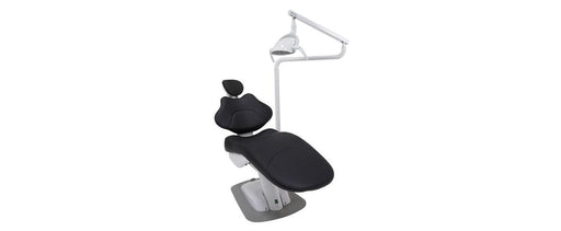 ADS Dental AJ12 fixed-base orthodontic dental chair with built-in light, ergonomic design, and adjustable features for patient comfort.