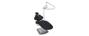 ADS Dental AJ12 fixed-base orthodontic dental chair with adjustable headrest and built-in light for patient comfort and treatment ease.