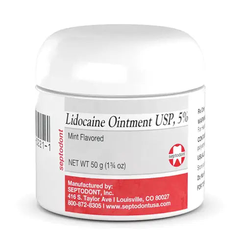 Lidocaine Ointment USP 5% Mint 50g - Septodont