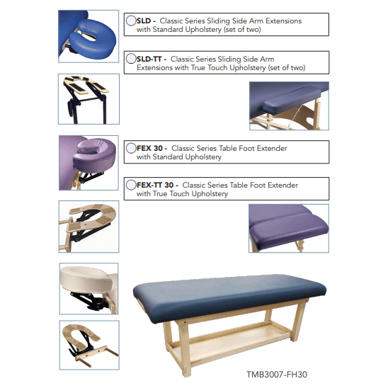 Custom Craftworks Classic Series Taj Mahal Basic Stationary Table W/ Enclosed Cabinet TMCAB3007-FH28 - DENTAMED USA