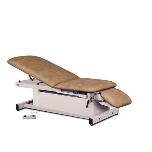 Clinton Power-Glide Hi-Lo Treatment Table with Adjustable Backrest, Footrest & Stirrups – 87360