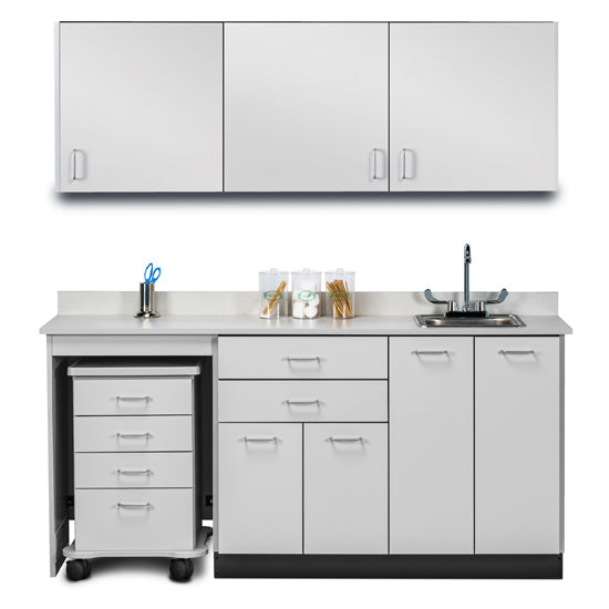 Clinton 148072L 72" Wall and Base Cart-Mate Cabinet/Cart Left