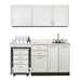 Clinton 158066L 66" Fashion Finish Wall and Base Cart-Mate Cabinet/Cart Left