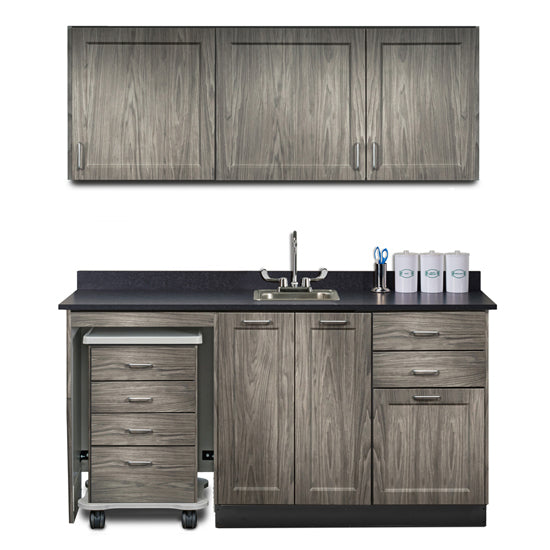 Clinton 158066ML 66" Fashion Finish Wall and Base Wall and Base Cart-Mate Cabinet/Cart Left