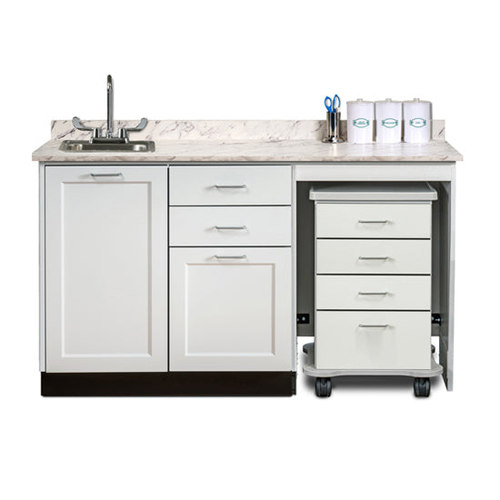 Clinton 58060R 60" Fashion Finish Cart-Mate Cabinet/Cart Right