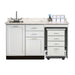 Clinton 58060R 60" Fashion Finish Cart-Mate Cabinet/Cart Right