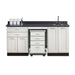 Clinton 58072SR 72" Fashion Finish Cart-Mate Split Cabinet/Cart Right