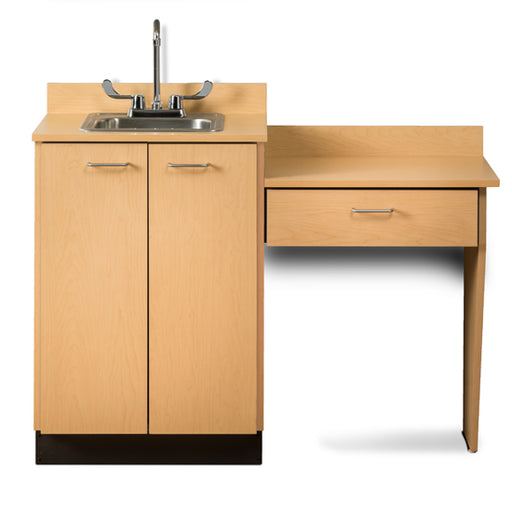 Clinton 8024-99 Base Cabinet Set with 2 Doors and Desk