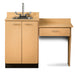 Clinton 8024-99 Base Cabinet Set with 2 Doors and Desk