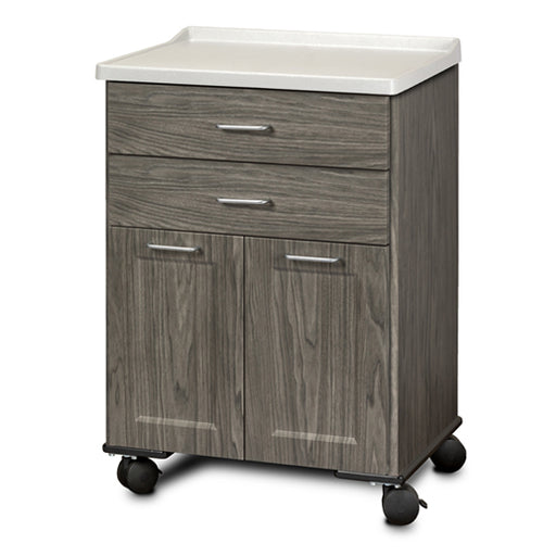 Clinton 8922-AF Fashion Finish Molded Top Mobile Treatment Cabinet with 2 Doors and 2 Drawers