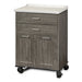 Clinton 8922-AF Fashion Finish Molded Top Mobile Treatment Cabinet with 2 Doors and 2 Drawers