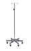 Clinton IV-33 six-leg two-hook infusion pump stand