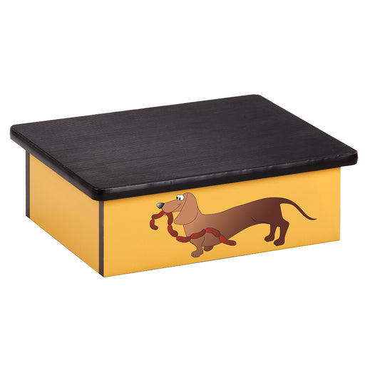 Clinton Sausage Dog, Yellow Laminate, Step Stool – 10-AC-2