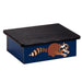 Clinton Raccoon, Blue, Laminate Step Stool – 10-CC